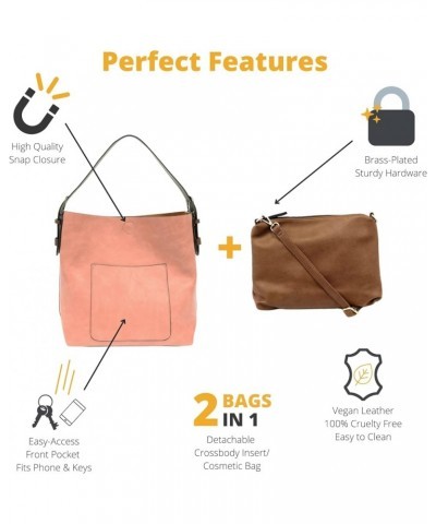 Womens Faux Leather: Hobo 2-in-1 Handbag Blush Beauty $33.18 Hobo Bags