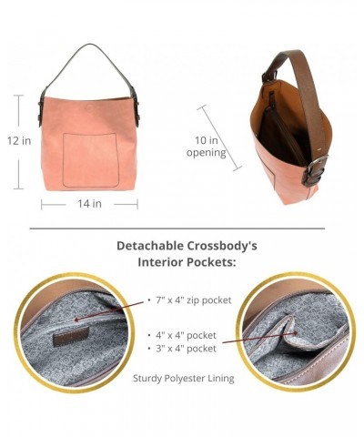 Womens Faux Leather: Hobo 2-in-1 Handbag Blush Beauty $33.18 Hobo Bags