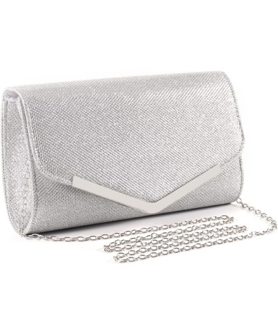 Elegant Sequins Evening Clutch Bags Purse Chain Shoulder Bags Sparkly Evening Bridal Prom Party Handbag 1-silver $10.82 Eveni...