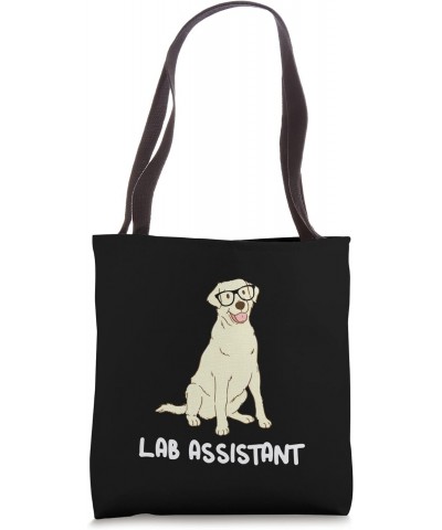 Lab Assistant Nerdy Yellow Labrador Retriever Tote Bag $14.24 Totes