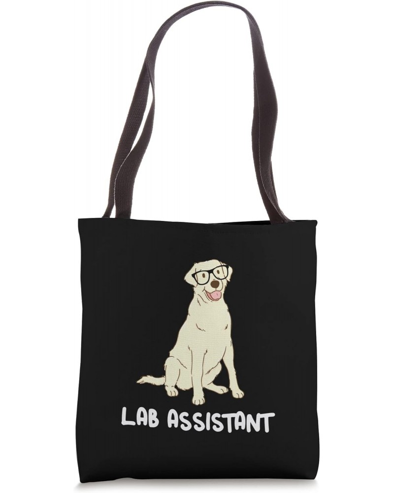 Lab Assistant Nerdy Yellow Labrador Retriever Tote Bag $14.24 Totes