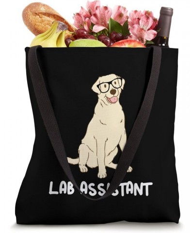 Lab Assistant Nerdy Yellow Labrador Retriever Tote Bag $14.24 Totes