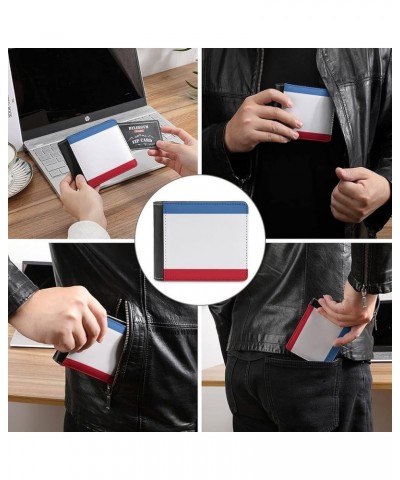 Wallets for Men Colombia Flag Bifold Leather Pocket Wallet Short Purse Personality Fashion Card Holders Style-5 $18.23 Wallets