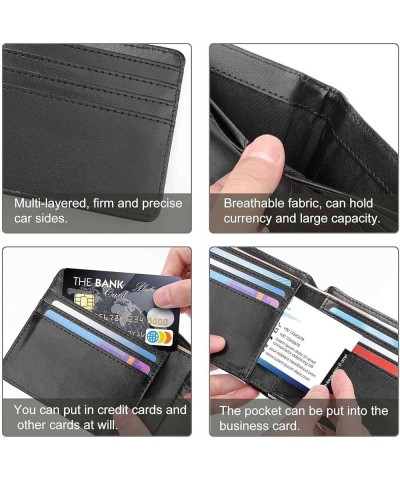 Wallets for Men Colombia Flag Bifold Leather Pocket Wallet Short Purse Personality Fashion Card Holders Style-5 $18.23 Wallets