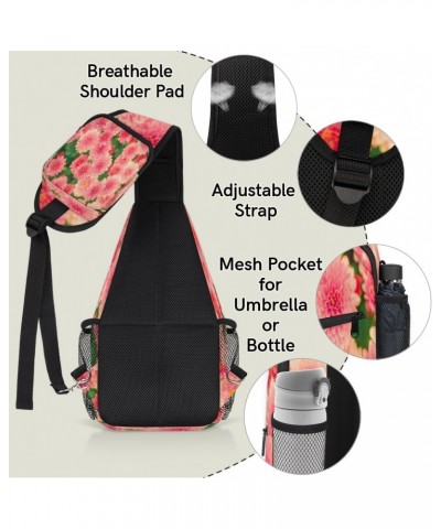 Plants Nature Flowers Sling Bag for Women Crossbody Backpack Purse Shoulder Casual Daypack Cross Body Bags for Travel Cycling...