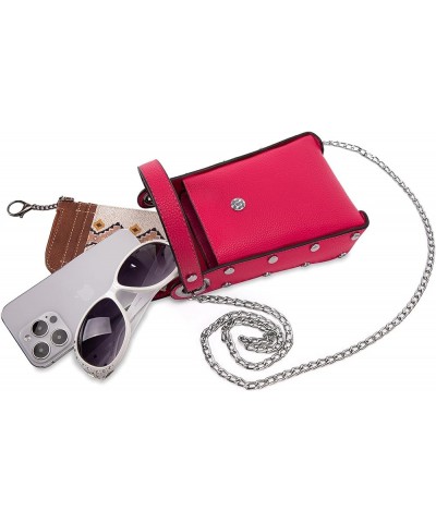 Small Crossbody Cell Phone Purses for Women CellPhone Wallet Bags with Chain Strap A-hot Pink $6.75 Shoulder Bags