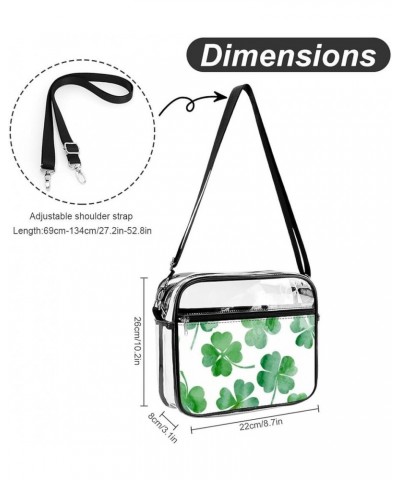 Women's Transparent Crossbody Bag Fashion Shoulder Bag With Adjustable Strap Color142 $12.50 Totes