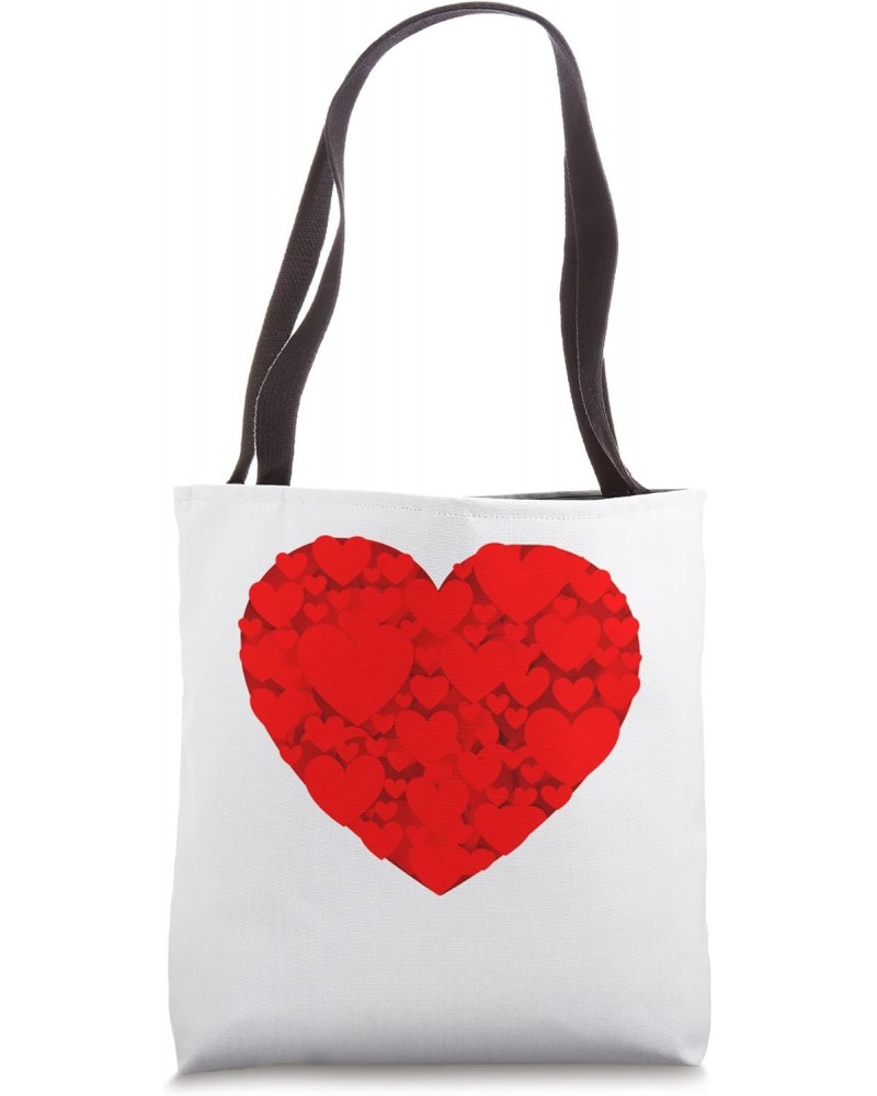 Cute Funny Love Red Hearts Graphic Valentine Cool Top Tote Bag $16.01 Totes