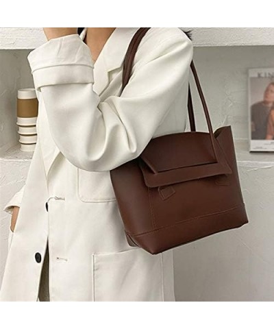 Small Shoulder Purses for Women Simple Solid Color Ladies Handbag Small Bag Female Travel Handbag Shoulder Bag (Color : Black...