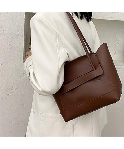 Small Shoulder Purses for Women Simple Solid Color Ladies Handbag Small Bag Female Travel Handbag Shoulder Bag (Color : Black...