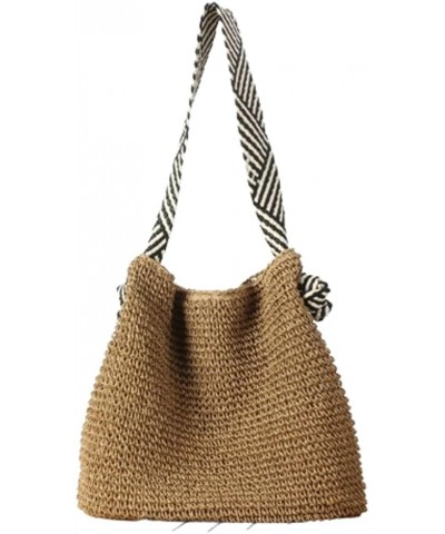 Straw Beach Bag Vintage Hobo Bags Crossbody Purse Shoulder Bag Tote Bag Women Travel Work Knot Summer Beach Bag 2024 Khaki $1...