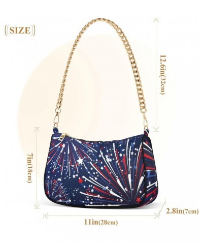 Handbags Shoulder Bag Womens Tote Satchel Bags Fireworks Chain Bag for Women $13.50 Satchels