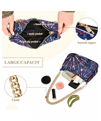 Handbags Shoulder Bag Womens Tote Satchel Bags Fireworks Chain Bag for Women $13.50 Satchels