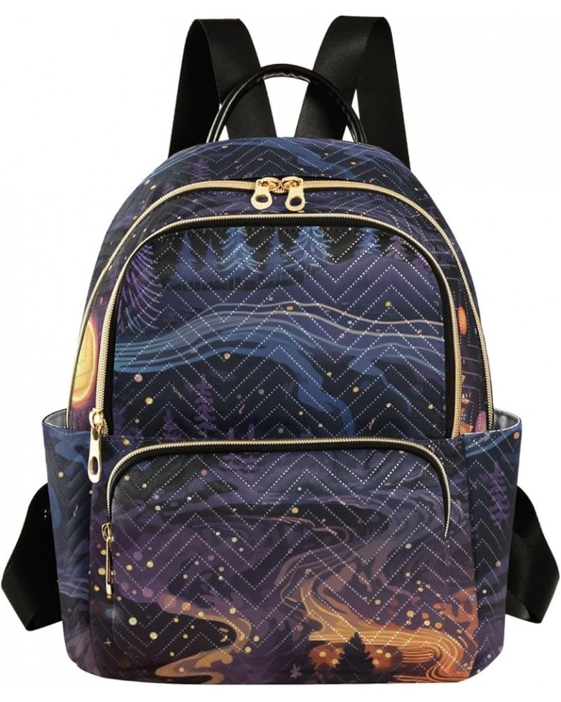 Night Starry Sky Fashion Backpack Purse Ladies Fashion Rucksack Travel Shoulder Bag Casual Daily Backpack Work Bag Small $22....