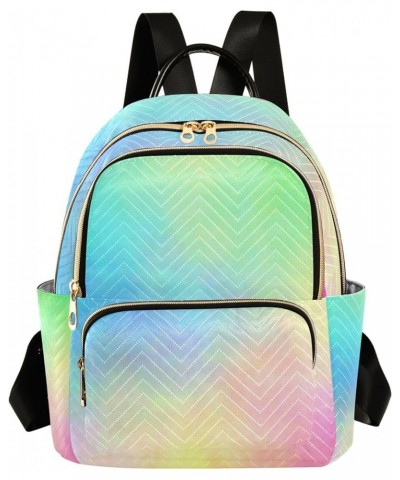 Pastel Watercolor Tie Dye Backpack Purse for Women, Anti Theft Backpack Lightweight Small Travel Backpack Shoulder Bag for Wo...