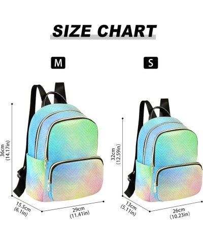 Pastel Watercolor Tie Dye Backpack Purse for Women, Anti Theft Backpack Lightweight Small Travel Backpack Shoulder Bag for Wo...