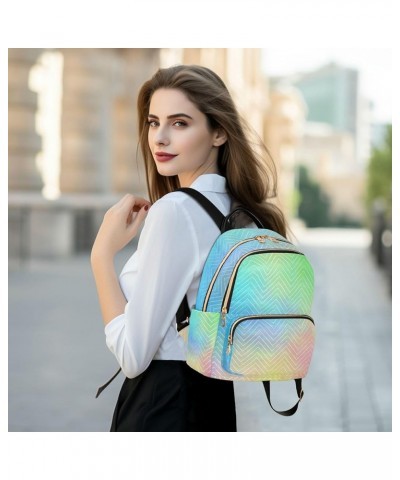 Pastel Watercolor Tie Dye Backpack Purse for Women, Anti Theft Backpack Lightweight Small Travel Backpack Shoulder Bag for Wo...