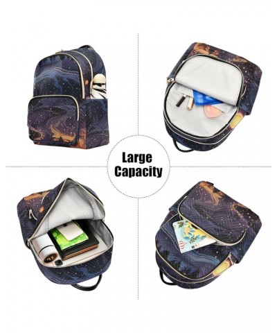 Night Starry Sky Fashion Backpack Purse Ladies Fashion Rucksack Travel Shoulder Bag Casual Daily Backpack Work Bag Small $22....