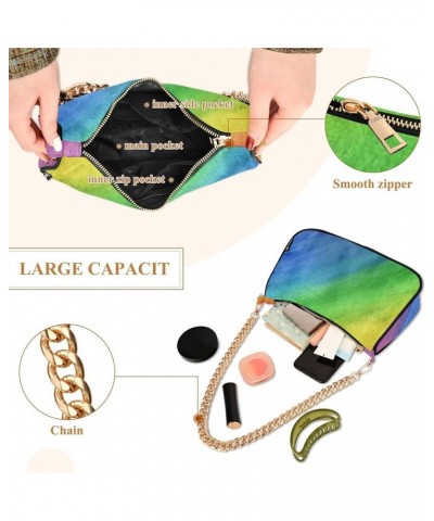 Fashion Quilted Crossbody Bag for Women Shoulder Evening Purse with Gold Chain & Smooth Zipper Satchel Hobo Handbag for Gift ...