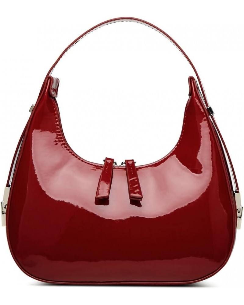 Women's Crescent Shoulder Bags Retro Y2k 90s Hobo Handbags Top Handle Y2k Underarm Bag Fashion Clutch Purses Red-large $17.27...