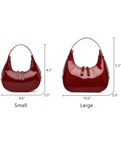 Women's Crescent Shoulder Bags Retro Y2k 90s Hobo Handbags Top Handle Y2k Underarm Bag Fashion Clutch Purses Red-large $17.27...