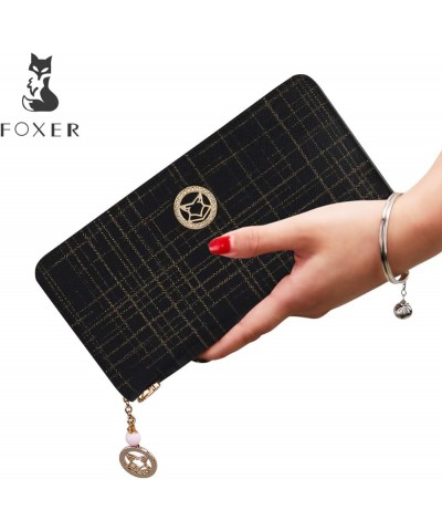 Leather Wallets for Women, Genuine Leather Gift Box Packing Ladies Fashion Clutch Bifold Wallet with Zipper Coin Pocket Women...