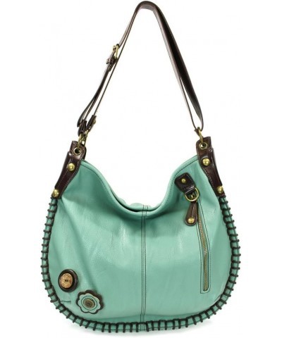 Handbags, Casual Style, Soft, Large Shoulder or Crossbody Purse with Keyfob - Teal Green Color Bicycle $28.29 Crossbody Bags