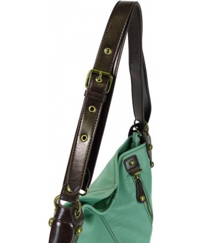 Handbags, Casual Style, Soft, Large Shoulder or Crossbody Purse with Keyfob - Teal Green Color Bicycle $28.29 Crossbody Bags