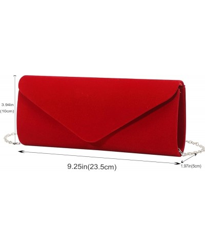 4Pcs Clutch Purses Jewelry Set for Women Rhinestone Evening Purses For Wedding Party Prom 5-red $11.70 Evening Bags