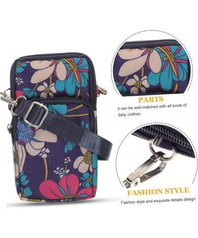 2pcs Printed Mobile Phone Bag Messenger Bag for Women Crossbody Mini Phones Satchel Purse Crossbody Bags Bluex5pcs $21.21 Sat...