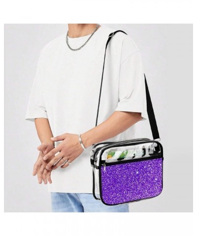 Clear Crossbody Bag Stadium Approved, Clear Bag for Women Men Transparent Crossbody Purse for Concerts Sports Pattern (28) $1...