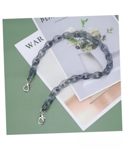 2pcs Black Purse for Women Heavy Chain Handle Strap DIY Bag Strap Chain Handbag Chain Strap Resin Purse Chain Tote Bag Ladies...