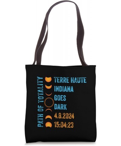 Terre Haute Indiana Total Solar Eclipse 2024 Souvenir Tote Bag $12.69 Totes