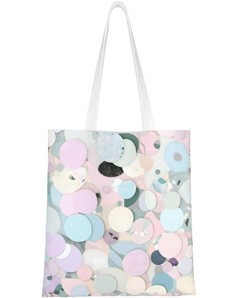 Terrazzo Marble Pastel print Casual Handbags,Women Tote Bag,Big Capacity Shopping Shoulder Bag,eusable Grocery Bags Terrazzo ...