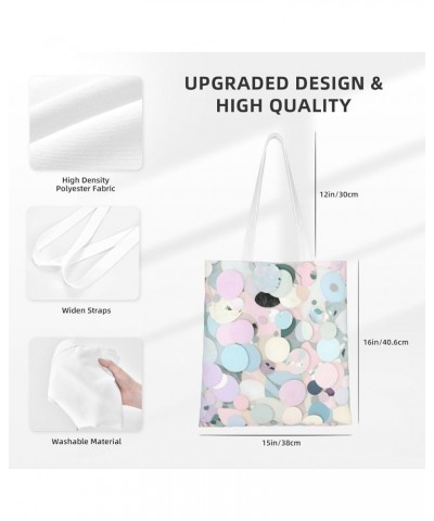 Terrazzo Marble Pastel print Casual Handbags,Women Tote Bag,Big Capacity Shopping Shoulder Bag,eusable Grocery Bags Terrazzo ...