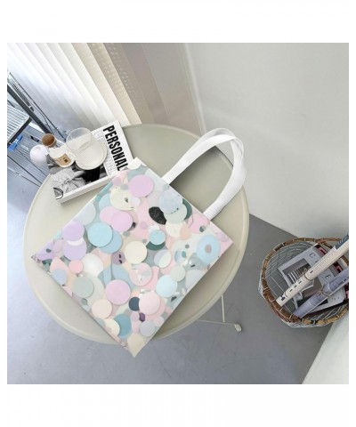 Terrazzo Marble Pastel print Casual Handbags,Women Tote Bag,Big Capacity Shopping Shoulder Bag,eusable Grocery Bags Terrazzo ...