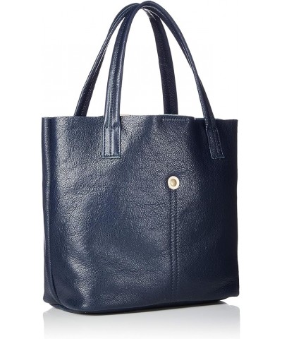 Leather Tote with Semi-Shoulder Nvy $36.19 Totes