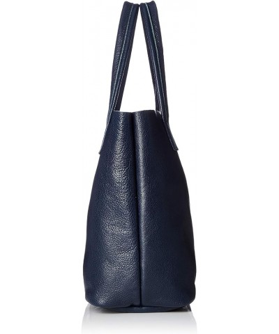 Leather Tote with Semi-Shoulder Nvy $36.19 Totes