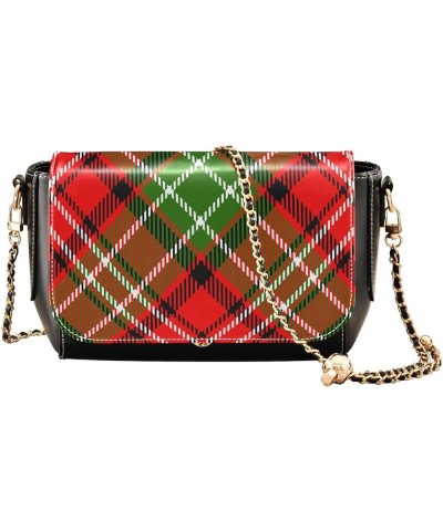 Colorful Plaid Women's Crossbody Handbags, PU Leather Flap Crossbody Bags, Women's Shoulder Handbag Purse Style12 $22.39 Cros...