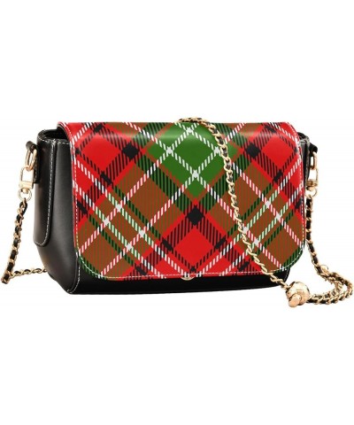 Colorful Plaid Women's Crossbody Handbags, PU Leather Flap Crossbody Bags, Women's Shoulder Handbag Purse Style12 $22.39 Cros...