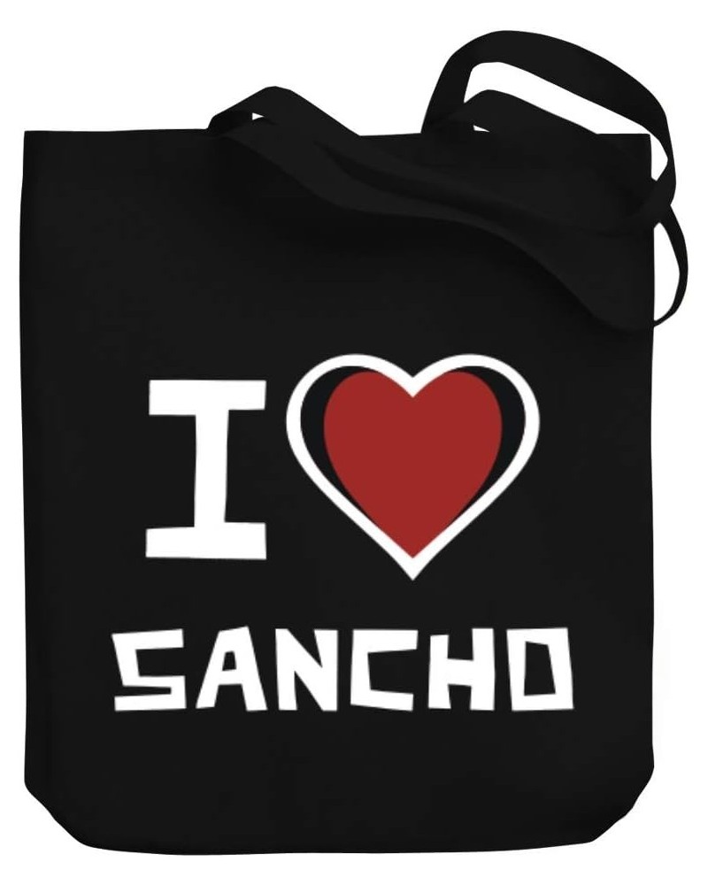 I love Sancho Bicolor Heart Canvas Tote Bag 10.5" x 16" x 4 $22.79 Totes