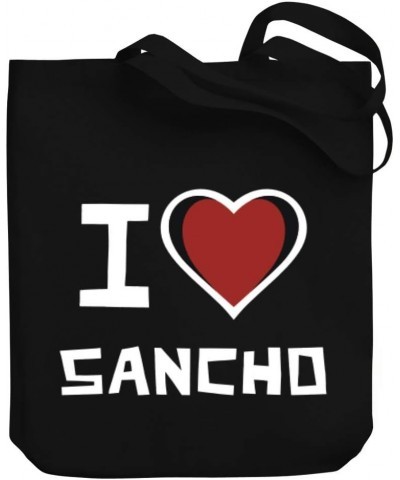 I love Sancho Bicolor Heart Canvas Tote Bag 10.5" x 16" x 4 $22.79 Totes