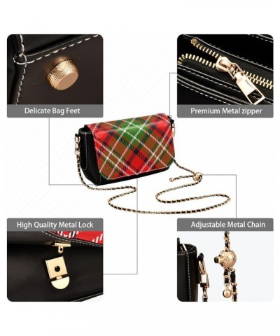 Colorful Plaid Women's Crossbody Handbags, PU Leather Flap Crossbody Bags, Women's Shoulder Handbag Purse Style12 $22.39 Cros...