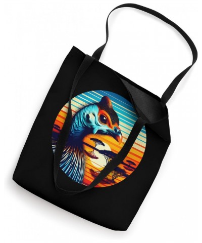 Guineafowl Bird Sunset Retro Style Safari Vintage 70s Tote Bag $13.19 Totes