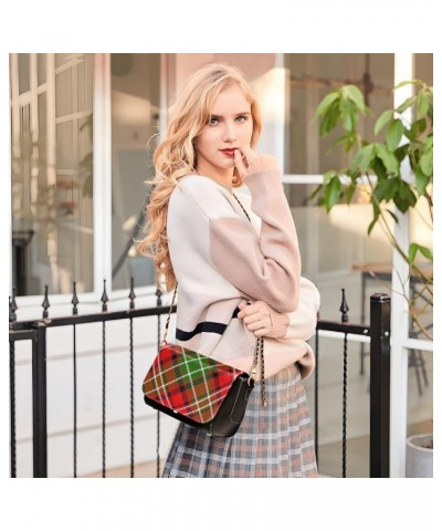 Colorful Plaid Women's Crossbody Handbags, PU Leather Flap Crossbody Bags, Women's Shoulder Handbag Purse Style12 $22.39 Cros...