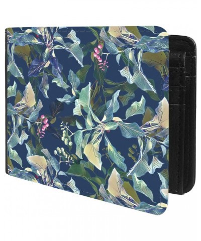 Unique Desige Pattern - Floral artisticnature background, Slim Front Pocket Wallet Billfold RFID Blocking $10.63 Wallets