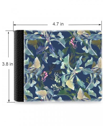 Unique Desige Pattern - Floral artisticnature background, Slim Front Pocket Wallet Billfold RFID Blocking $10.63 Wallets