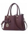 Women Satchel Bags Handle Shoulder Handbags and Purses Pockets Zipper Leather Crossbody Bags J-wine $23.28 Satchels