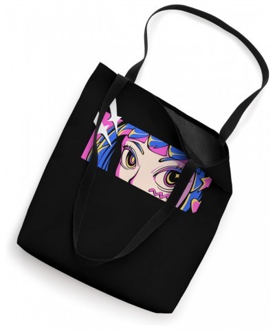 Vaporwave Retro Anime Eyes Tote Bag $13.19 Totes