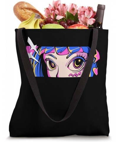 Vaporwave Retro Anime Eyes Tote Bag $13.19 Totes